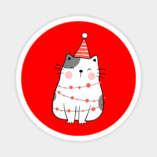 Cute Christmas Cat - Merry Catmas Magnet